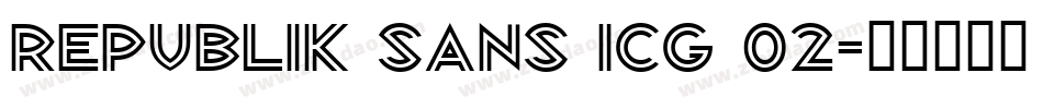 Republik Sans ICG 02字体转换